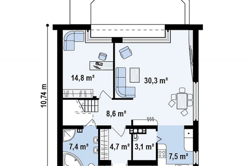 ДОМ ИЗ ГАЗОБЕТОНА ГД-144
