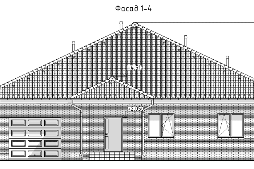 Жилой дом-блочный 390мм-17955х8995мм-1эт-АР-КР
