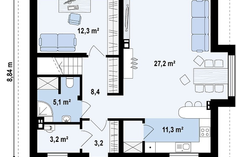 Проект дома K162