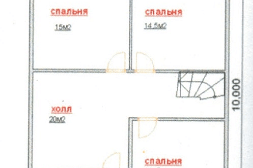 Дом из бруса 8х10 к2п20