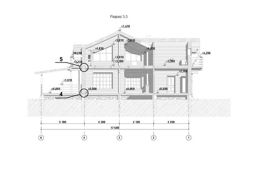 Индивидуальный жилой дом из клееного профилированного бруса Индивидуальный жилой дом из клееного профилированного бруса