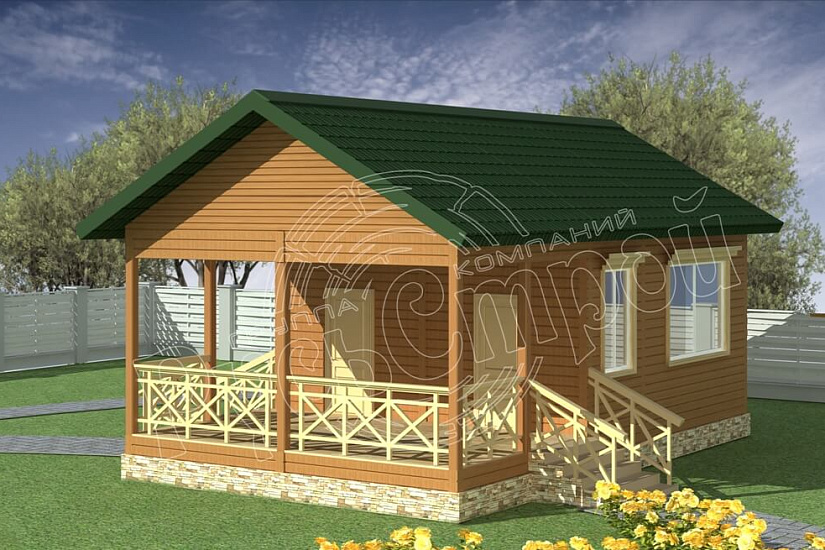 ПРОЕКТ Б-31 БАНЯ ИЗ ПРОФИЛИРОВАННОГО БРУСА