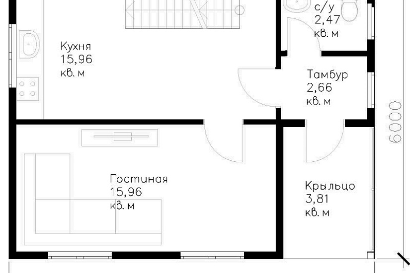 Проект дома из бруса №325 Проект дома из бруса №325