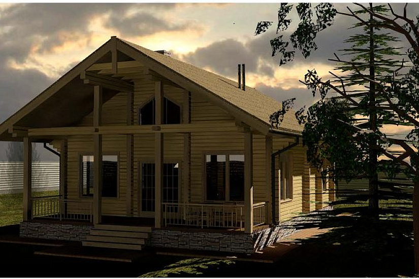 Проект дома из бруса №657 Проект дома из бруса №657