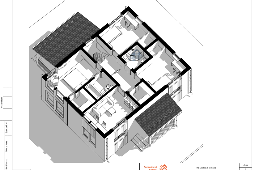 Дом-каркас200мм-10500х13000мм-2эт-АР