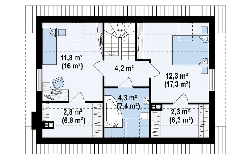 Каркасный дом КД-117