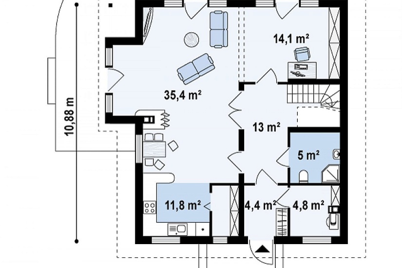 Проект дома Шоколад