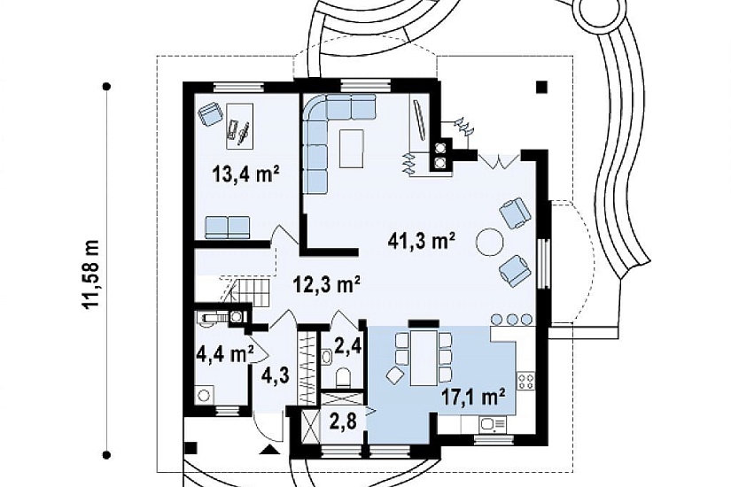 ДОМ ИЗ ГАЗОБЕТОНА ГД-202а