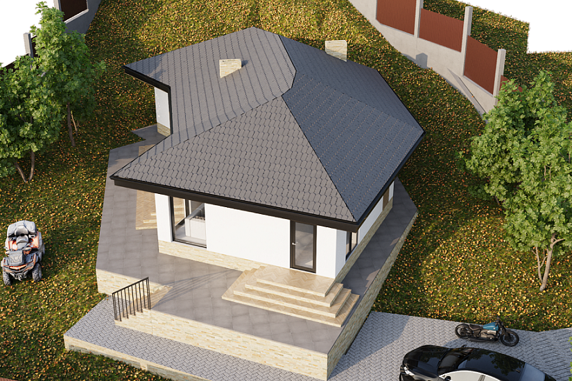 Дом-каркасно-щитовой-1этаж-7000х13000-ЭП Дом-каркасно-щитовой-1этаж-7000х13000-ЭП