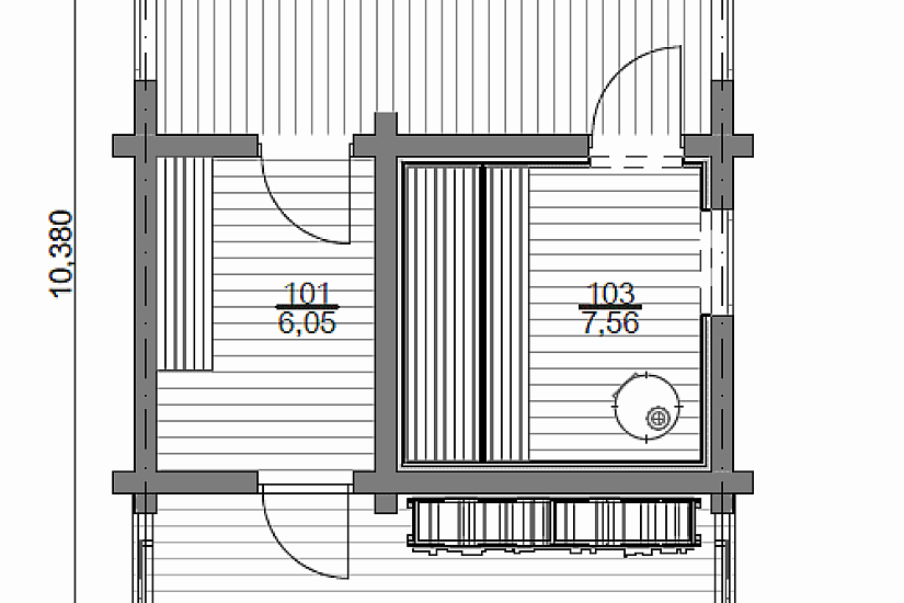 Баня ПБ - 92 кв.м
