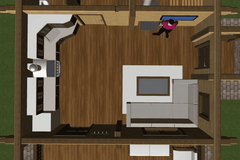 Баня-проф.брус190х140мм-9090х6070мм-1эт-АР