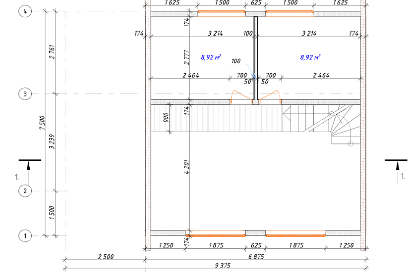 Дом-SIP-панели-1,5этажа-9375х7500-АР-КР