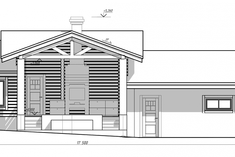Баня_гараж-брус 170х170мм-17500х8600м-1эт.-АР-КР