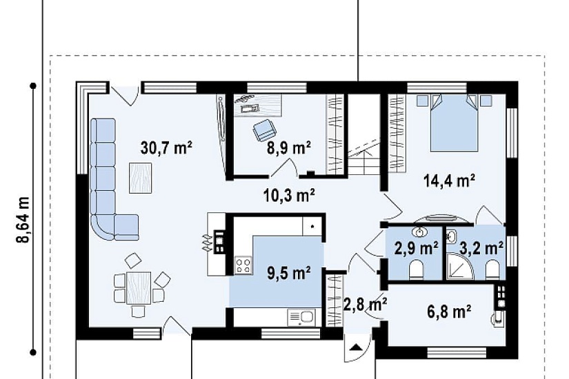 ДОМ ИЗ ГАЗОБЕТОНА ГД-182а