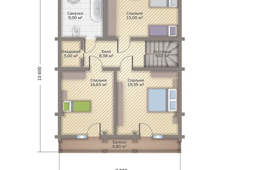 Дом из клееного бруса КБ-188