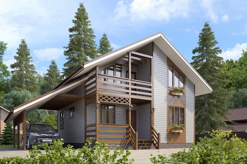 Каркасный дом КД-128-4