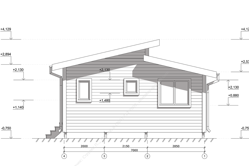 Дом-каркасный-1этаж-7000х9000-АР-КД Дом-каркасный-1этаж-7000х9000-АР-КД