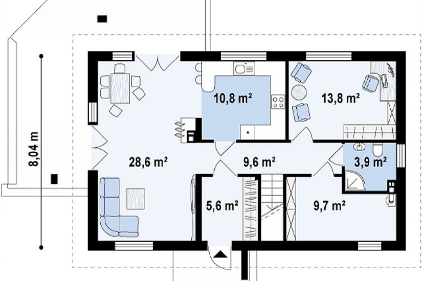 ДОМ ИЗ ГАЗОБЕТОНА ГД-146