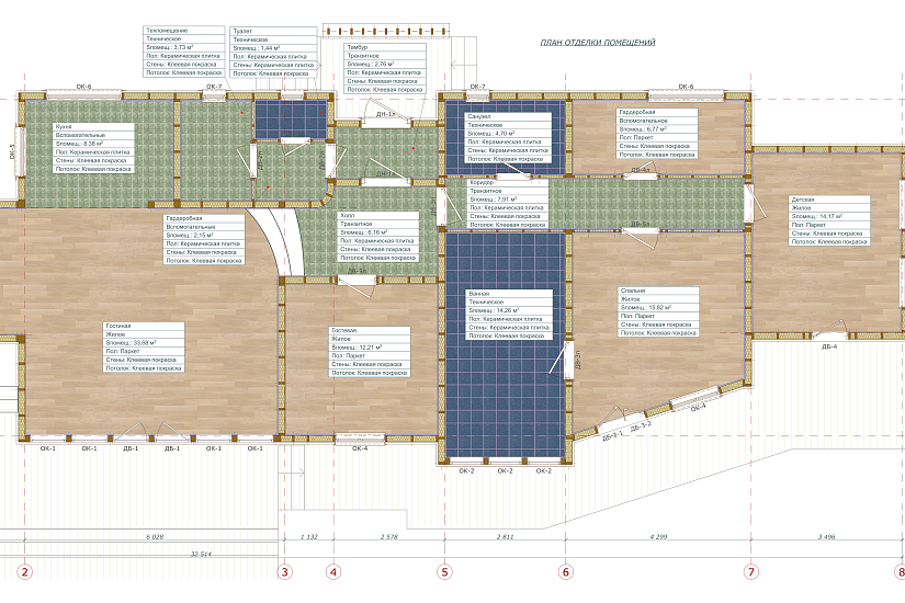 Дом-каркас200мм-32000х7800-КР