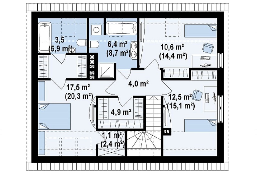 ДОМ ИЗ ГАЗОБЕТОНА ГД-136а