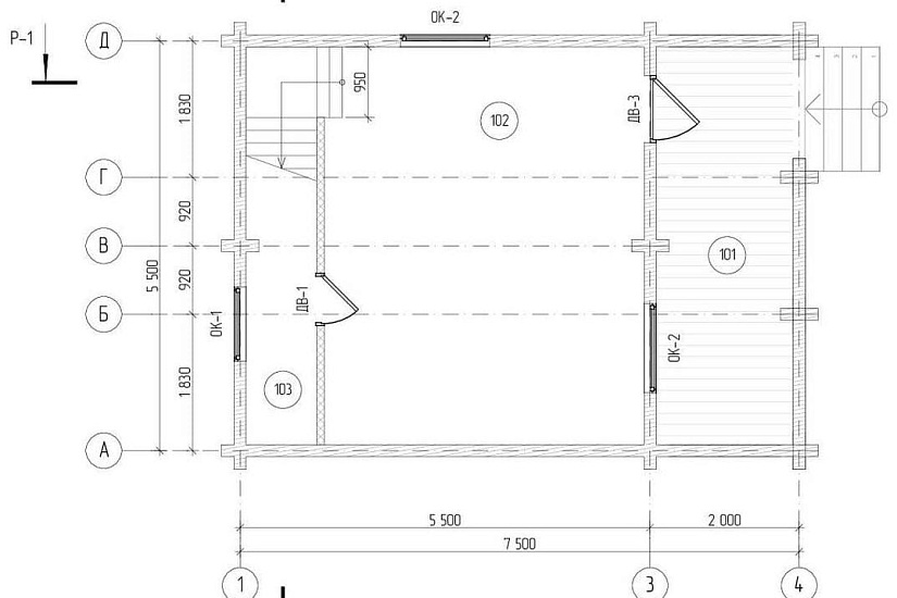 Индивидуальный жилой дом из профилированного бруса Индивидуальный жилой дом из профилированного бруса