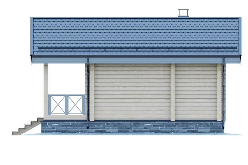 Проект бани из бруса №515