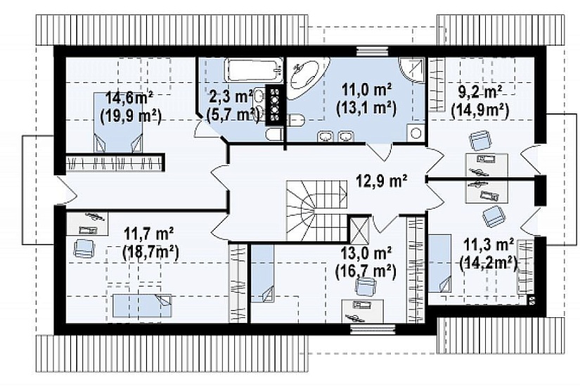 ДОМ ИЗ ГАЗОБЕТОНА ГД-168