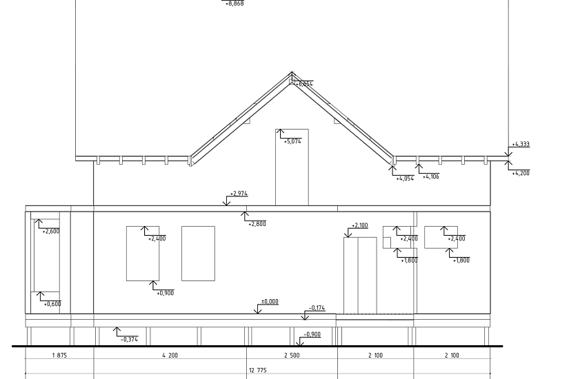 Дом СИП панель 10,6х12,7 Дом СИП панель 10,6х12,7