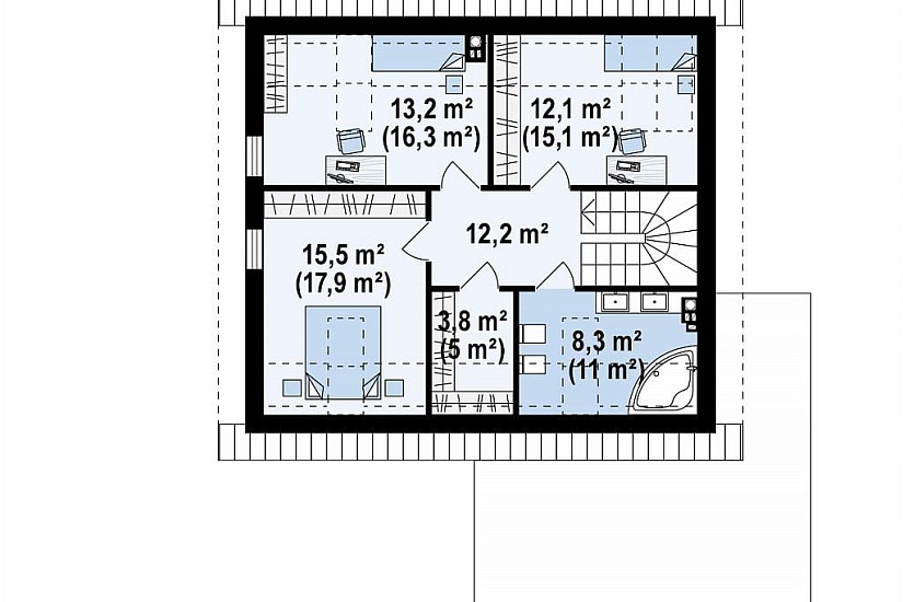 ДОМ ИЗ ГАЗОБЕТОНА ГД-164г