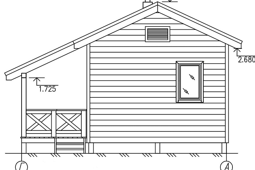 Гостевой дом 9х4,5-1эт-каркасник-КД Гостевой дом 9х4,5-1эт-каркасник-КД