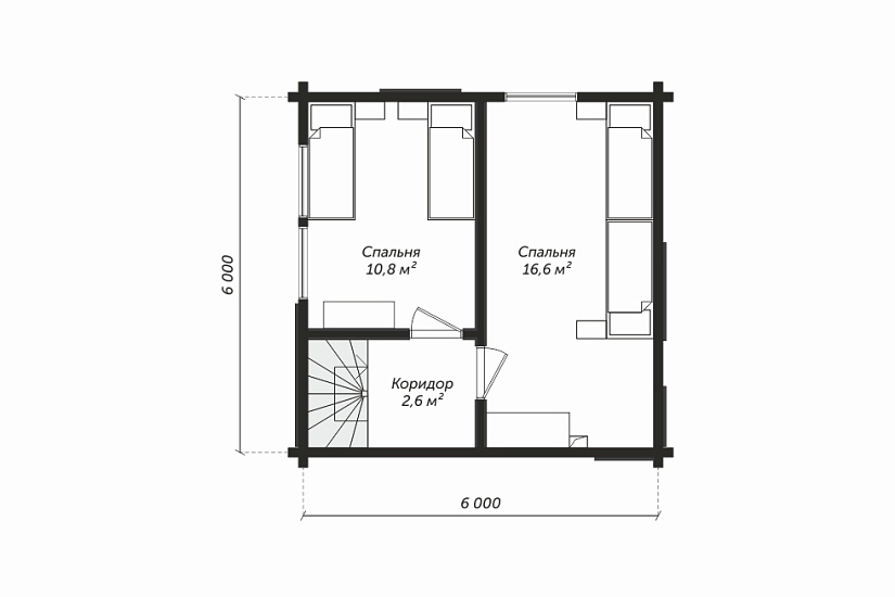 Проект дома из бруса №322 Проект дома из бруса №322