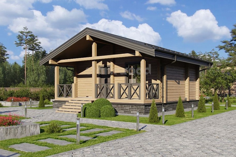 Проект бани из бруса №515