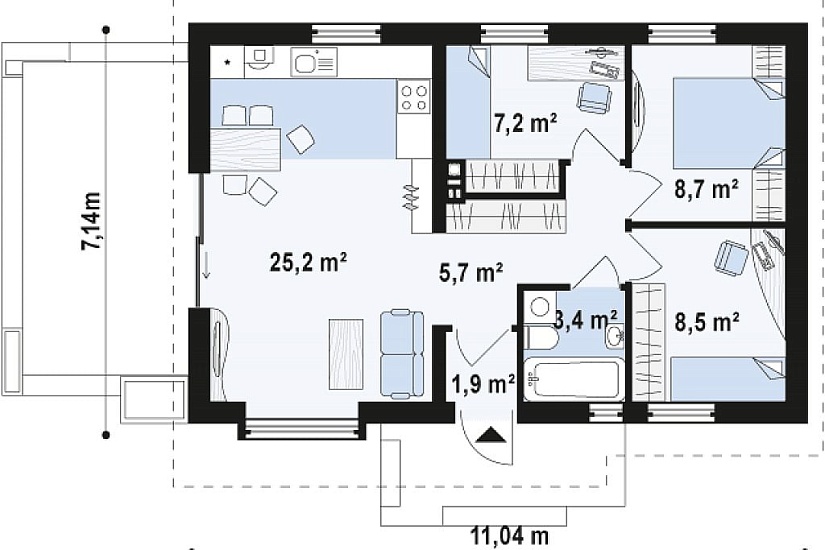 Проект дома Грация Проект дома Грация