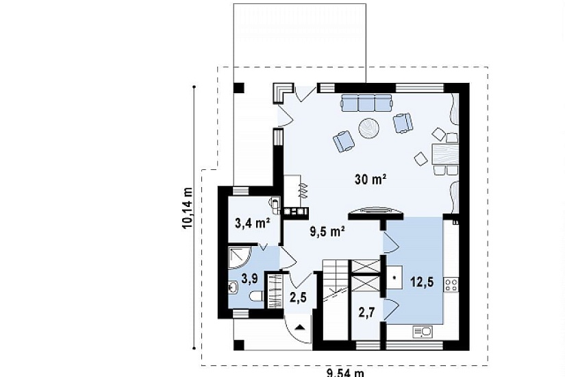 ДОМ ИЗ ГАЗОБЕТОНА ГД-113