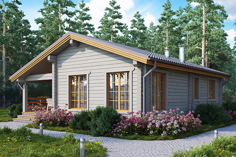 Проект дома из бруса №328