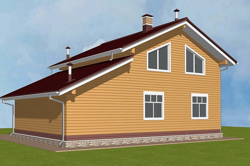 Дом-брус200х150мм-1,5 эт.-11700х10000мм-АР-КД Дом-брус200х150мм-1,5 эт.-11700х10000мм-АР-КД