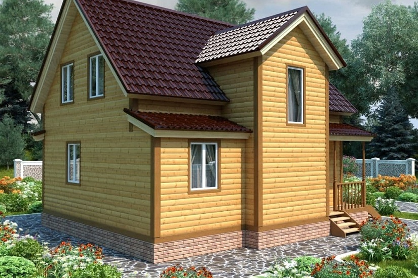 ДОМ ИЗ БРУСА ДБр-130