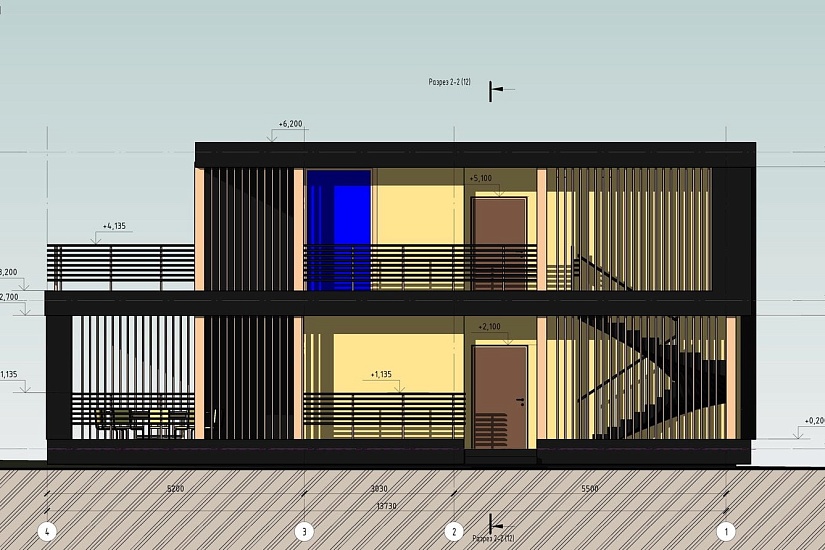 Баня 10х14-2эт-каркасник-ЭП