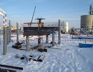 Серия испытаний грунтов сваями для картонно-бумажной фабрики