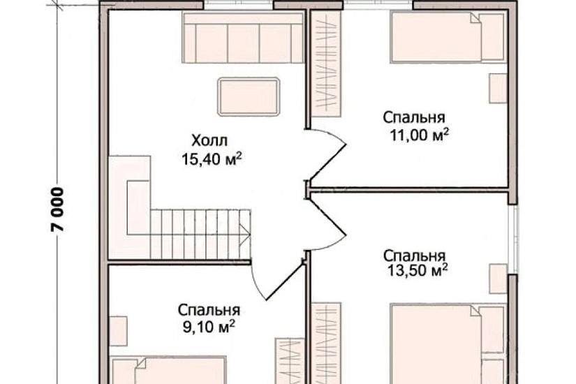 Дом из профилированного бруса ПБ-103