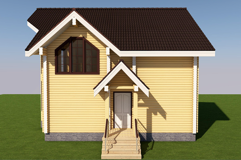 Дом-брус190мм-9850х13500мм-АР