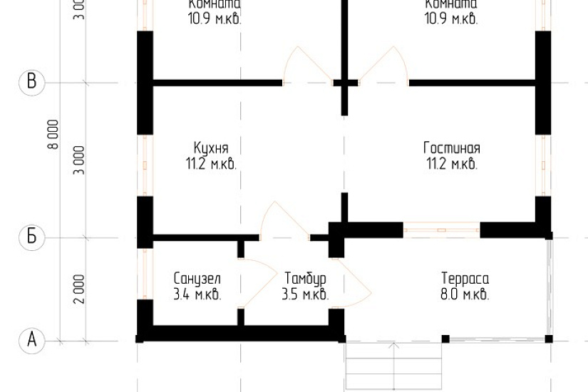 Брусовой дом №13