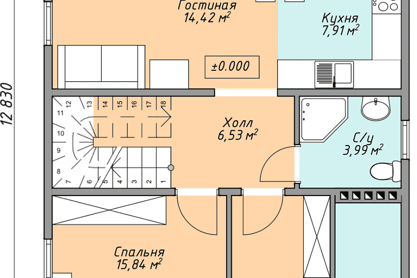 Каркасный дом КД-161