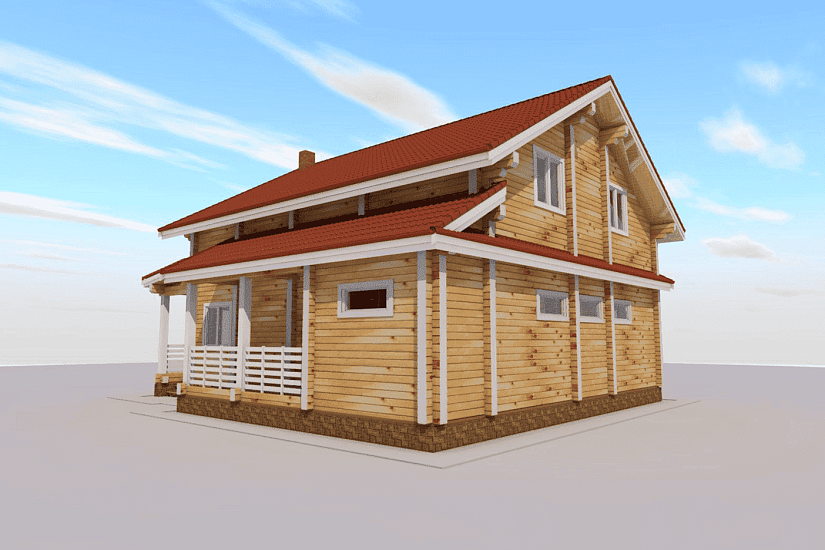 Дом из бруса-1,5эт-10х12-АР Дом из бруса-1,5эт-10х12-АР