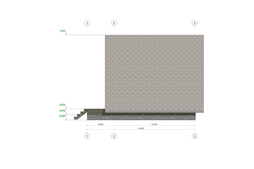 Дом-aframe-каркас-300мм-8000х6000-КР Дом-aframe-каркас-300мм-8000х6000-КР