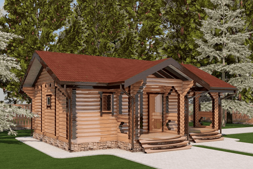 Баня-бревно220мм-9800х8000мм-1эт-АР