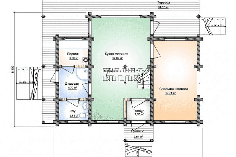 Проект из бруса Гатчина