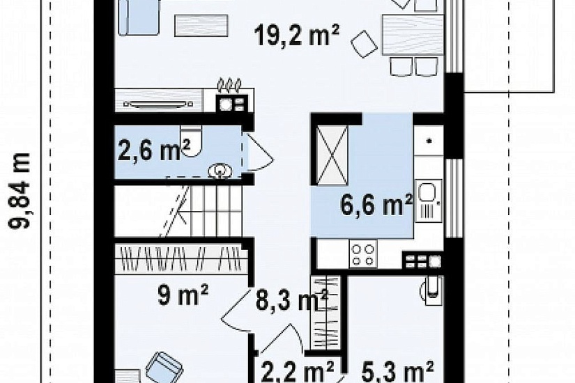 ДОМ ИЗ ГАЗОБЕТОНА ГД-117а