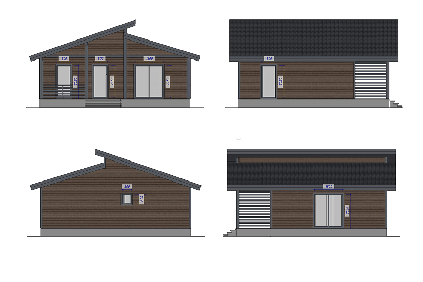 Дачный-дом-каркасный-1эт-9,7х9,7-КД