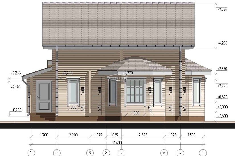 Жилой дом с эркером 2287 Жилой дом с эркером 2287
